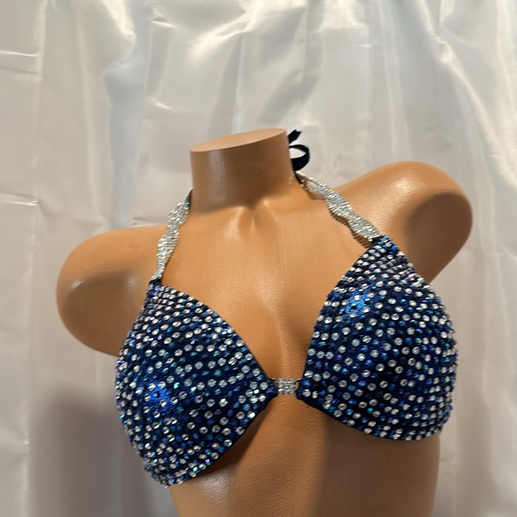 Npc wellness Bikini competition suit handmade size 36B  SM/MED  BOTTOM - Picture 4 of 8